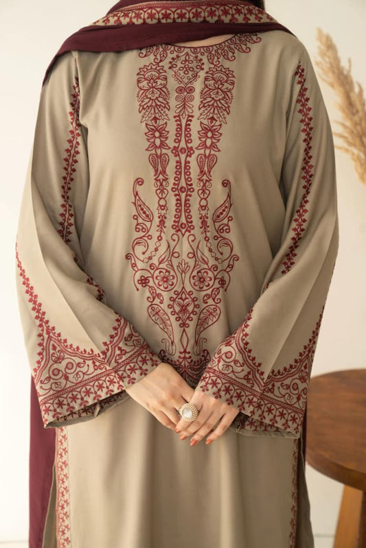 EMBROIDERED KHADDAR UF-4003