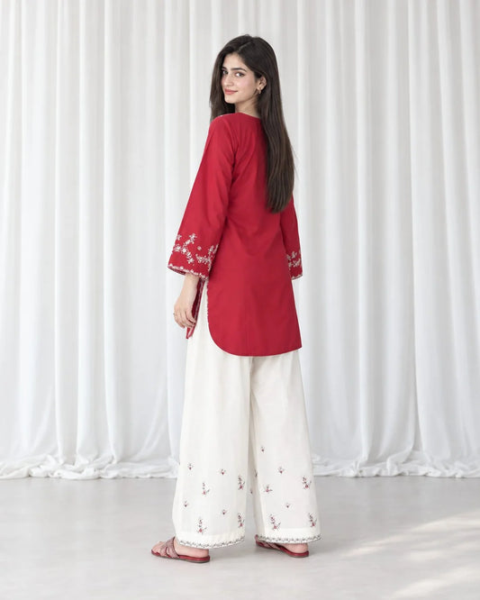 Anmol 2pc (Short Shirt with Farshi Shalwar)