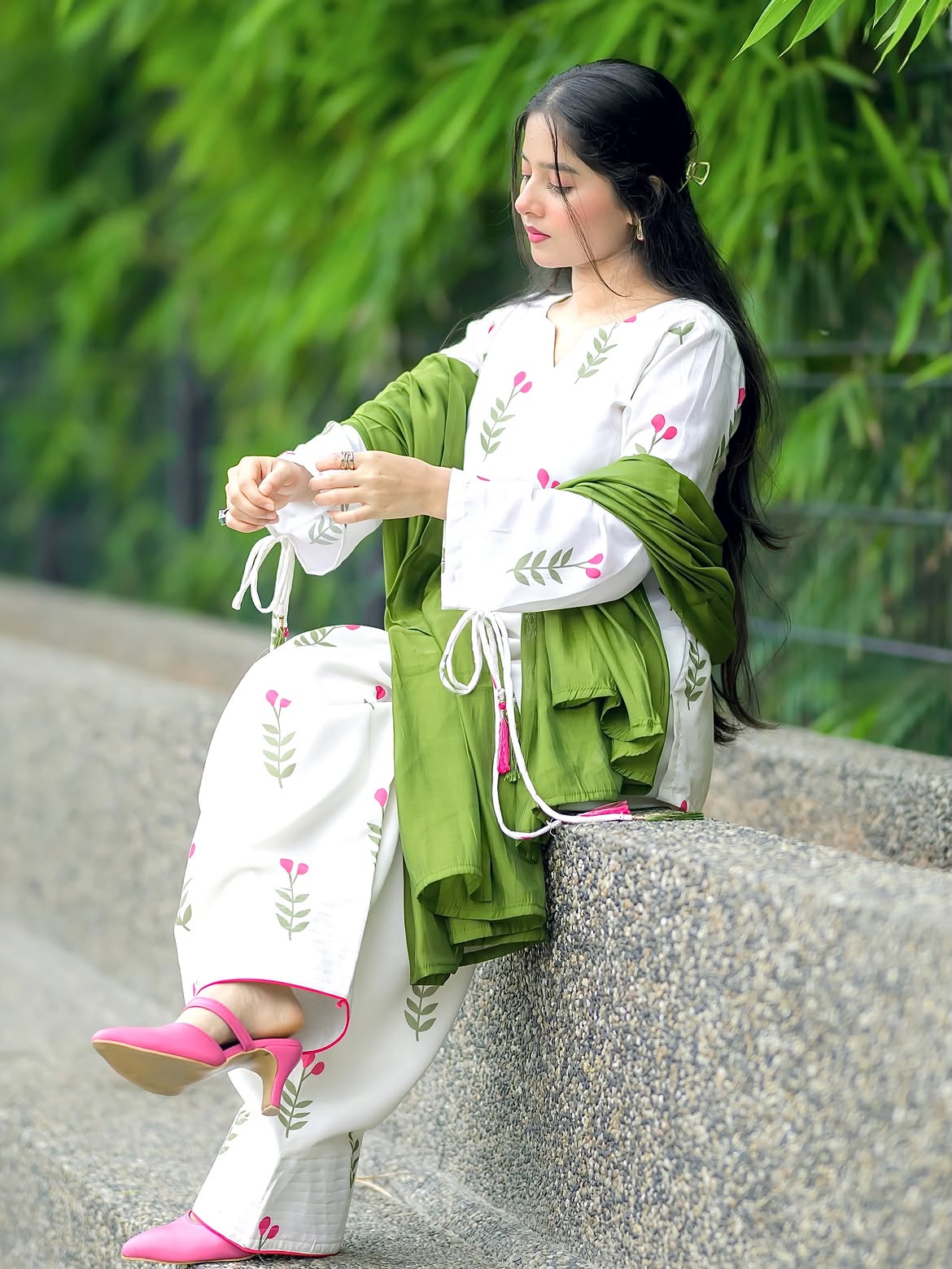 Cotton Comfort Farshi Set – Pure Cambric Elegance