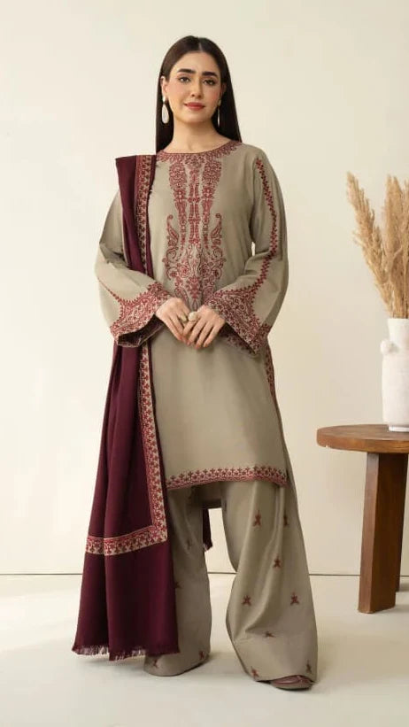 EMBROIDERED KHADDAR UF-4003