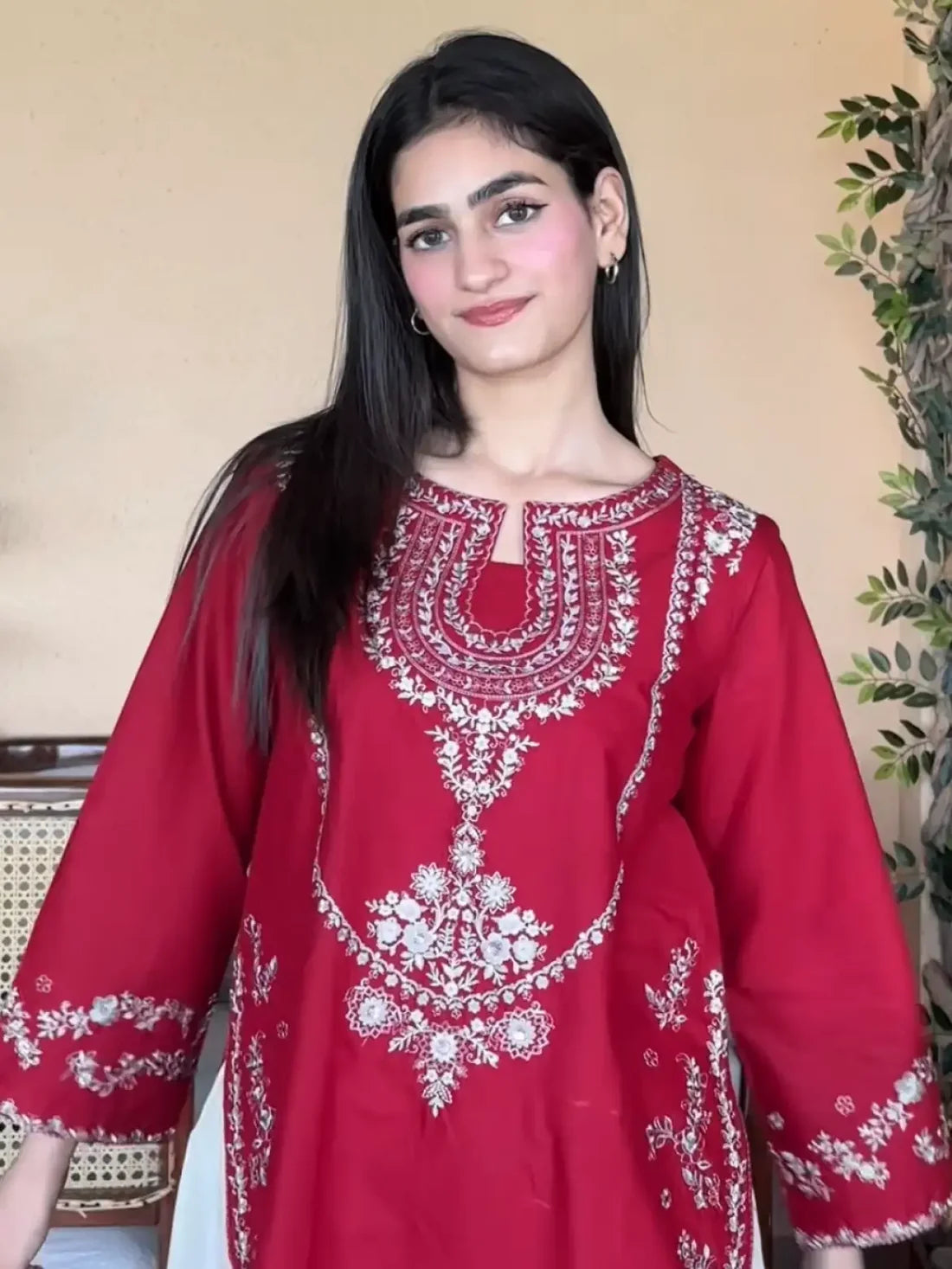 Anmol 2pc (Short Shirt with Farshi Shalwar)