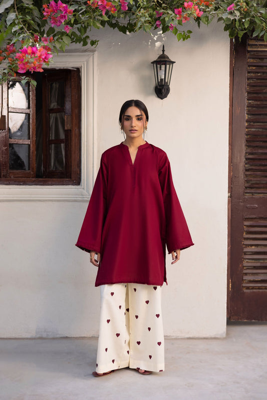 2PC Embroidered MSK 05 – Maroon