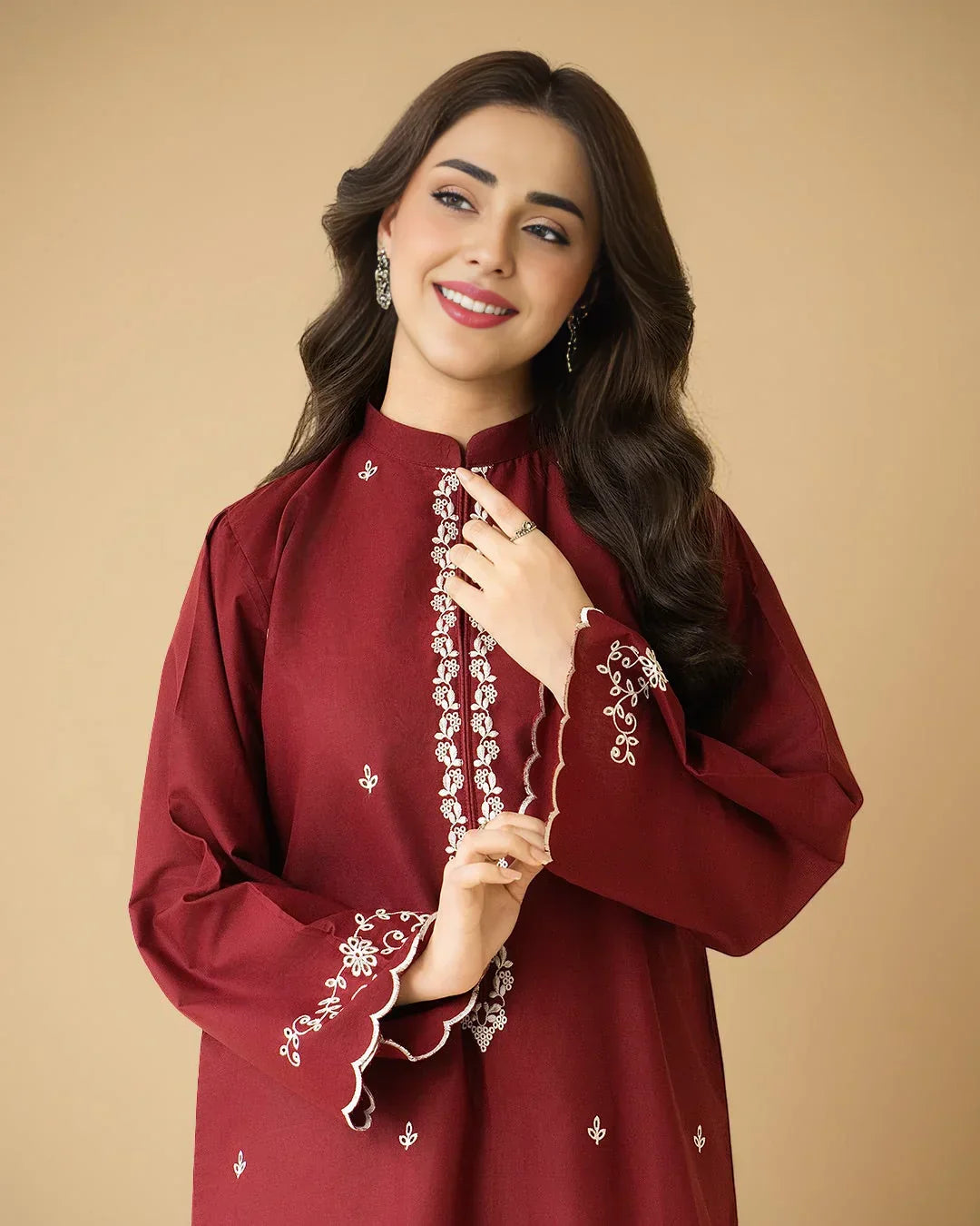 Claret Farshi Shalwar