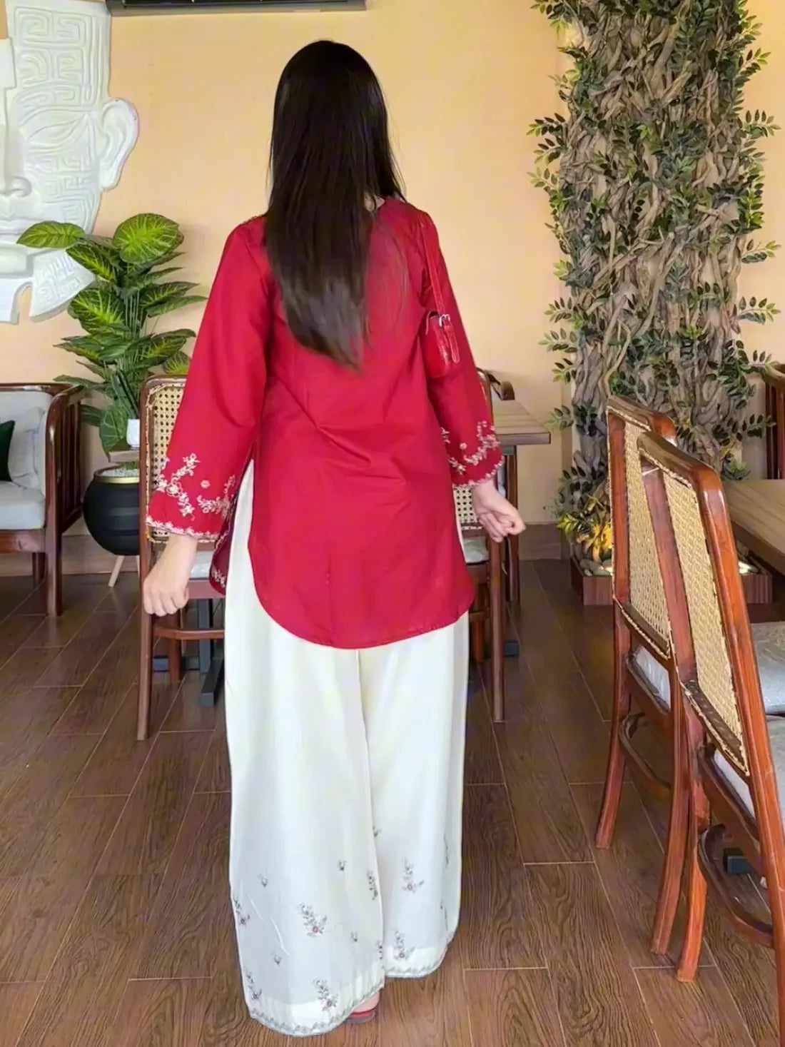 Anmol 2pc (Short Shirt with Farshi Shalwar)